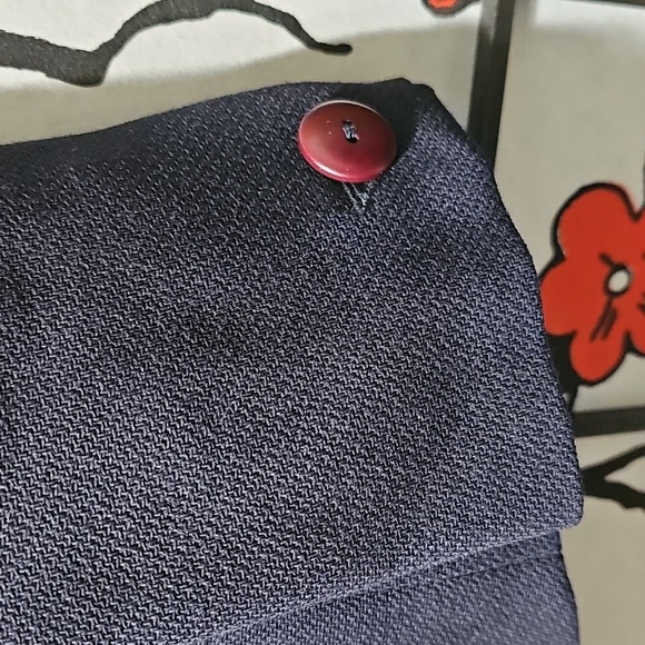 Byblos Elegant Wool Open Front Navy Jacket Size 8 Made In Italy - Picture 4 of 5